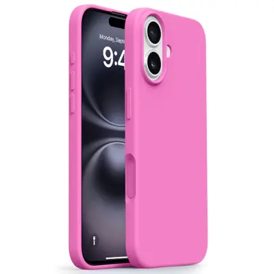 iPhone 17 Mobilskal Anti-Scratch Silikon+PC - Rosérosa