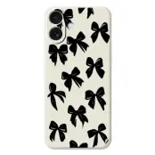 Mobilskal till iPhone 17 Bow Pattern Printing Straight - Beige