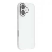 Mobilskal till iPhone 17 Electroplated Kameraram - Transparent Vit