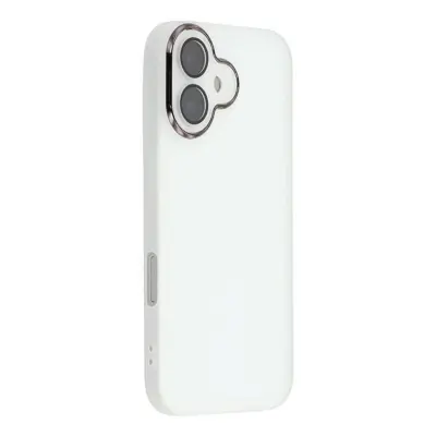 Mobilskal till iPhone 17 Electroplated Kameraram - Transparent Vit