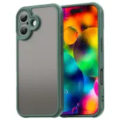 iPhone 17 Mobilskal Frostade krockkuddar Drop Proof - Grön