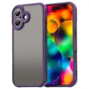 iPhone 17 Mobilskal Frostade krockkuddar Drop Proof - Lila