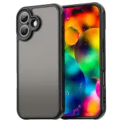 iPhone 17 Mobilskal Frostade krockkuddar Drop Proof - Svart