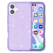 iPhone 17 Mobilskal Glittrande Puderglitter - Lila