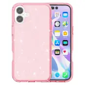 iPhone 17 Mobilskal Glittrande Puderglitter - Rosa