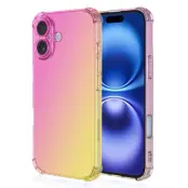 Mobilskal till iPhone 17 Gradient Color TPU Anti-Drop - Rosa/Guld