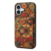 iPhone 17 Mobilskal Korthållare Blommor - Höst / Gul