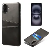 iPhone 17 Mobilskal Korthållare Dual - Svart