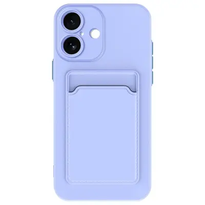 iPhone 17 Mobilskal Korthållare TPU - Lila