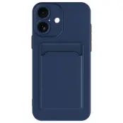 iPhone 17 Mobilskal Korthållare TPU - Mörkblå
