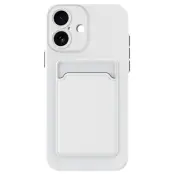 iPhone 17 Mobilskal Korthållare TPU - Vit