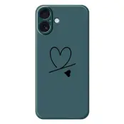 Mobilskal till iPhone 17 Love Pattern Printing Straight - Grön