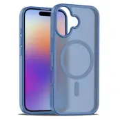 iPhone 17 Mobilskal MagSafe Acrylic Skin Touch - Blå