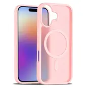 iPhone 17 Mobilskal MagSafe Acrylic Skin Touch - Rosa