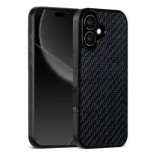 iPhone 17 Mobilskal MagSafe Aramid Fiber Twill Texture - Blå