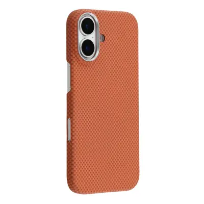 Mobilskal till iPhone 17 MagSafe Carbon Fiber - Orange/Röd