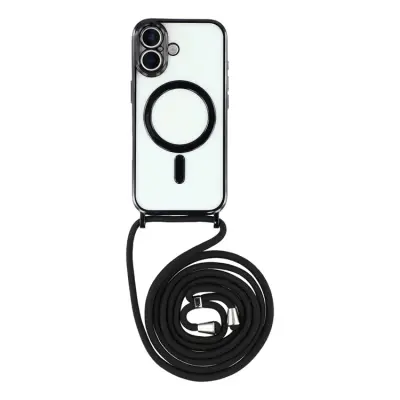 Mobilskal till iPhone 17 MagSafe Electroplating Edge TPU - Svart