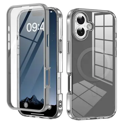 Mobilskal till iPhone 17 MagSafe med PET Skärmskydd - Grå