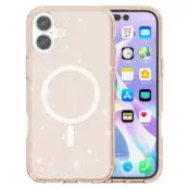 iPhone 17 Mobilskal MagSafe Puderglitter - Guld