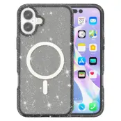 iPhone 17 Mobilskal MagSafe Puderglitter - Svart