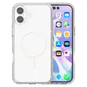 iPhone 17 Mobilskal MagSafe Puderglitter - Vit