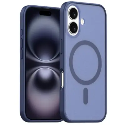 iPhone 17 Mobilskal MagSafe Skin Feel - Blå