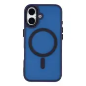 iPhone 17 Mobilskal MagSafe Skin Touch - Marinblå