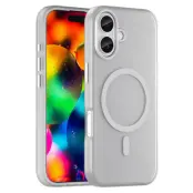 iPhone 17 Mobilskal MagSafe Slim Matte Translucent - Vit