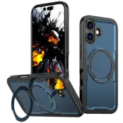 iPhone 17 Mobilskal MagSafe TPU+PC Kickstand - Blå