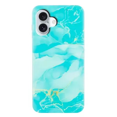 Mobilskal till iPhone 17 Marble Pattern Painted TPU - Grön