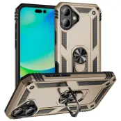 iPhone 17 Mobilskal med Kickstand - Guld