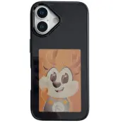 iPhone 17 Mobilskal NFC DIY Customized HD Smart E-Ink - Svart