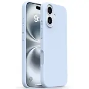 iPhone 17 Mobilskal Silikon Microfiber Lining - Molnblå