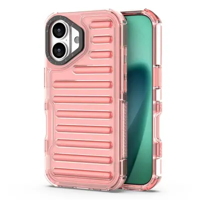 iPhone 17 Mobilskal Stripe Design Detachable - Djuprosa