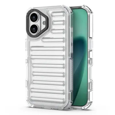 iPhone 17 Mobilskal Stripe Design Detachable - Transparent