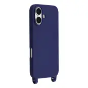 iPhone 17 Mobilskal TPU med Hål för Rem - Blå