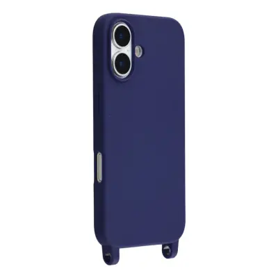 iPhone 17 Mobilskal TPU med Hål för Rem - Blå