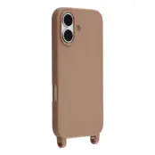 iPhone 17 Mobilskal TPU med Hål för Rem - Brun