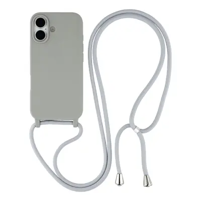 iPhone 17 Mobilskal TPU Shockproof med Lanyard - Grå