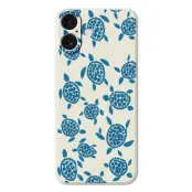 Mobilskal till iPhone 17 Turtle Pattern Straight Edge - Beige