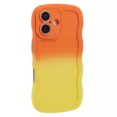 iPhone 17 Mobiskal Gradient Color TPU - Orange + Gul
