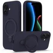 Mobilskal till iPhone 17 MagSafe Kickstand PC + Silikon - Blå