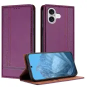 iPhone 17 Plånboksfodral L Shaped Grid Pattern - Lila