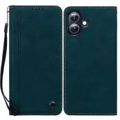 iPhone 17 Plånboksfodral med Rem Lines Pattern - Grön