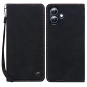 iPhone 17 Plånboksfodral med Rem Lines Pattern - Svart