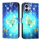 iPhone 17 Plånboksfodral Printing Pattern Med Strap