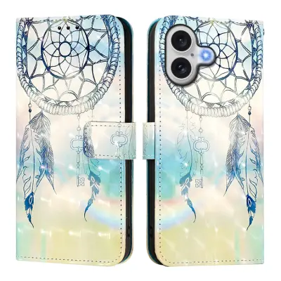 iPhone 17 Plånboksfodral Printing Pattern Med Strap