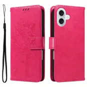 iPhone 17 Plånboksfodral Tree Pattern - Rosa