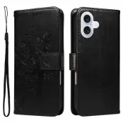 iPhone 17 Plånboksfodral Tree Pattern - Svart