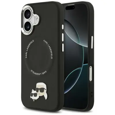 Karl Lagerfeld Mobilskal till iPhone 17 MagSafe Karl Och Choupette Pins